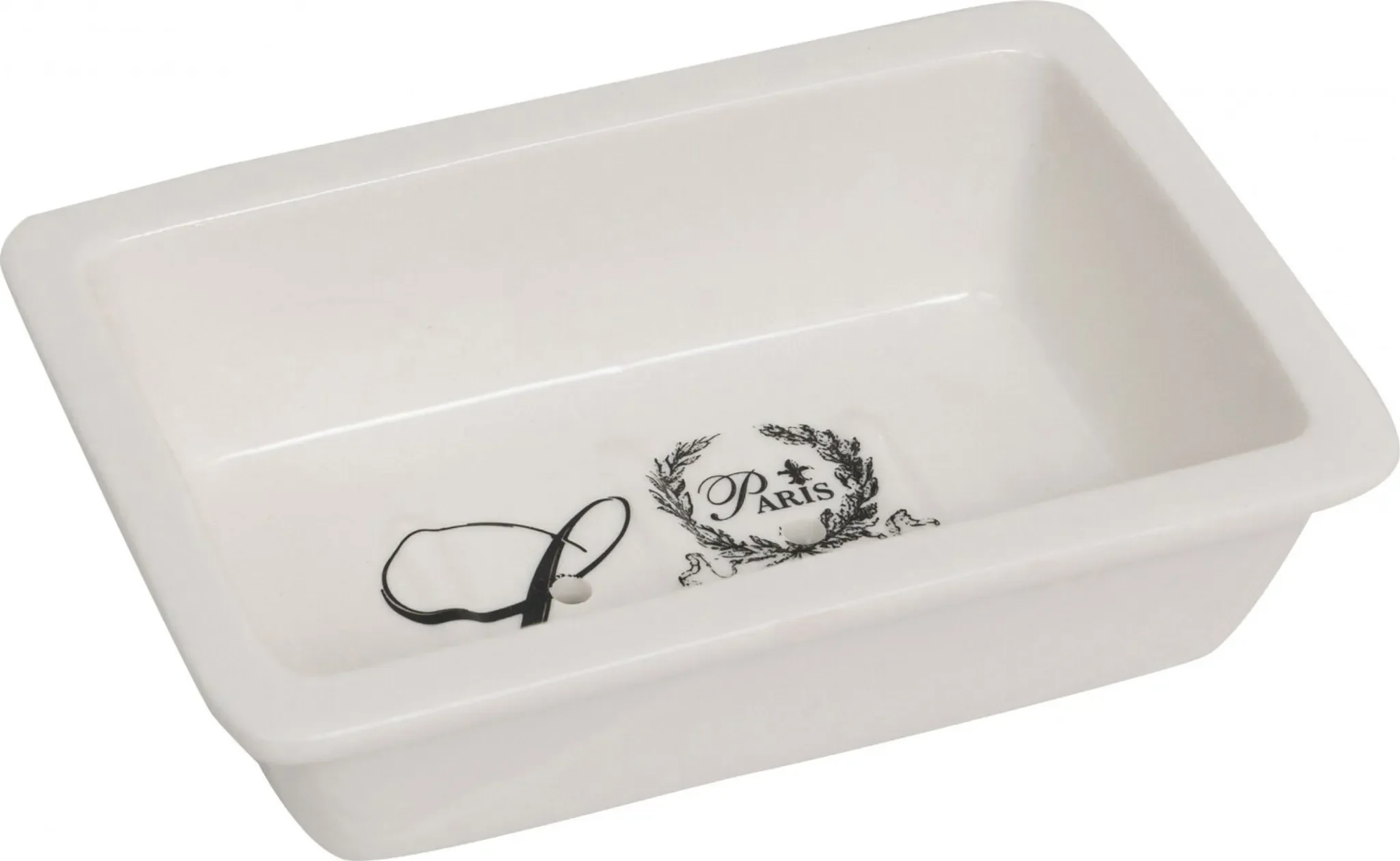 Seifenschale aus Porzellan – Weiß, 14 × 9,8 × 4 cm