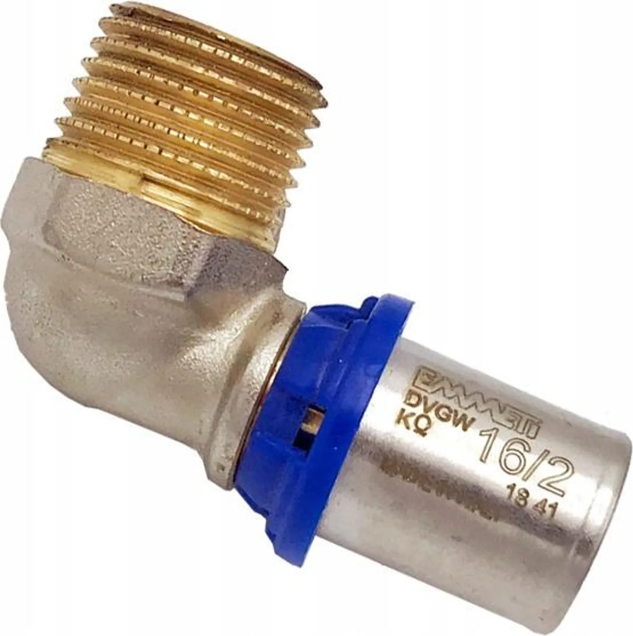 PEX-Winkel 20 mm × 3/4" AG – Pressfitting Radopress