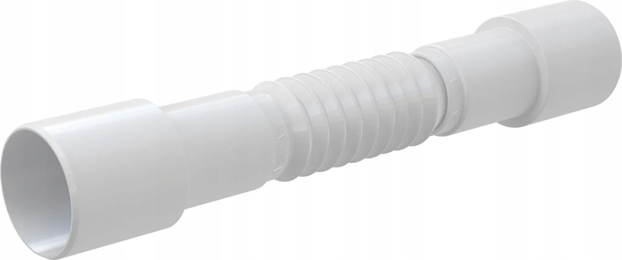 Flexible Verbindung 50/40 × 40/50 mm – längenverstellbar, Polypropylen