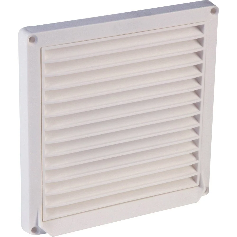 Abluft-Set Wallair N32812 – Lamellengitter Kunststoff, 10–12,5 cm