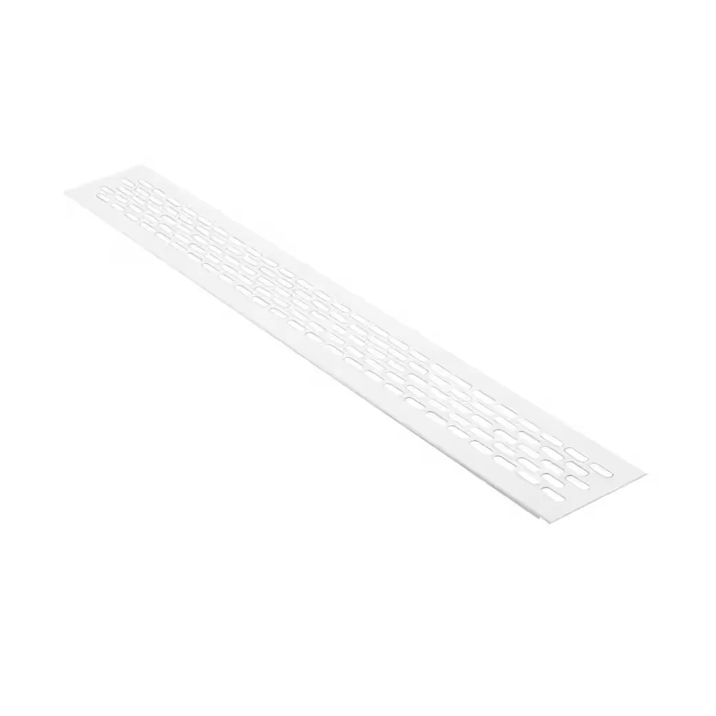 MS BESCHLÄGE Lüftungsgitter 60x480 mm Weiß Stegblech Türgitter
