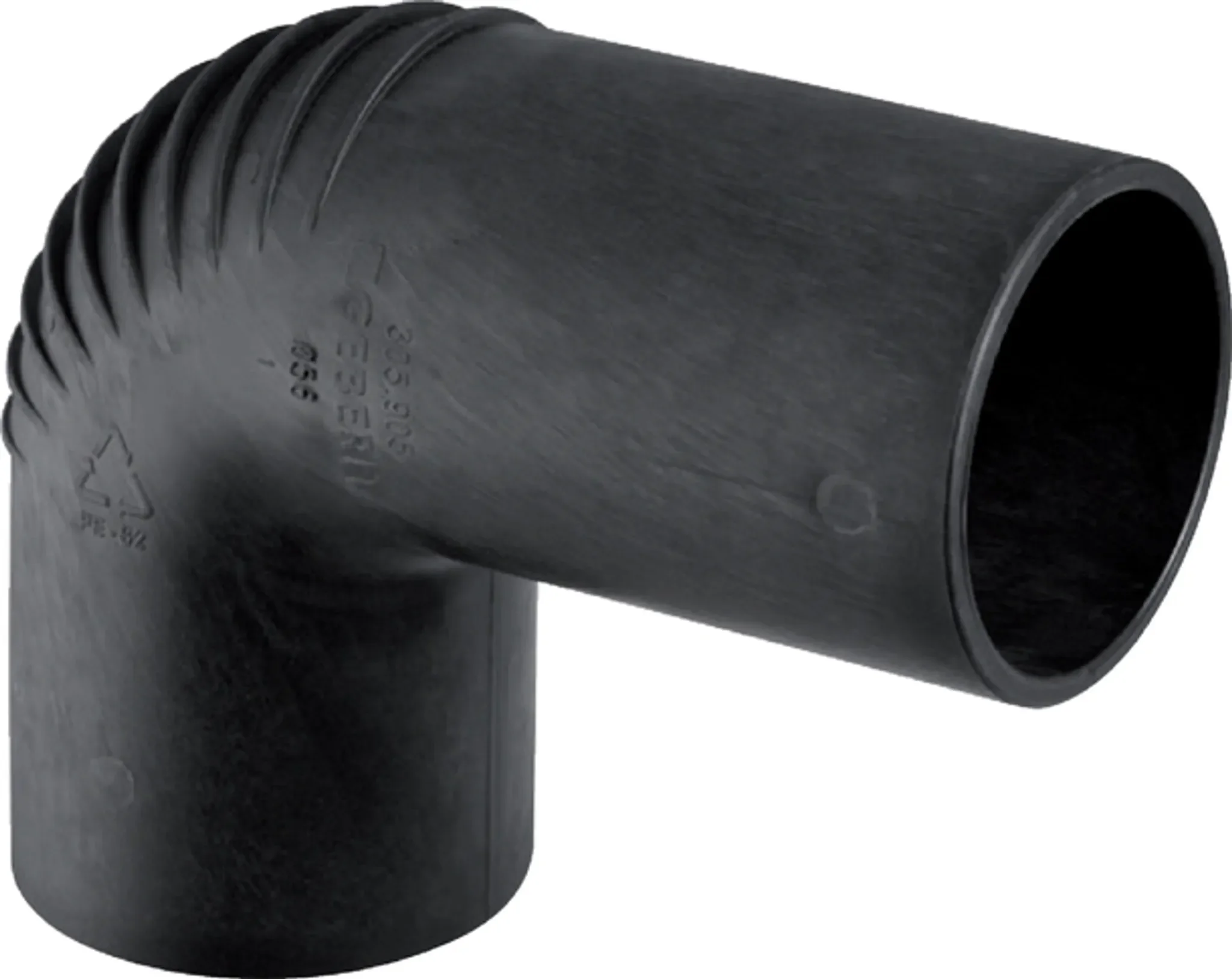 Silent-db20 Anschlussbogen 90° DN 56 – verlängert, schallgedämmt