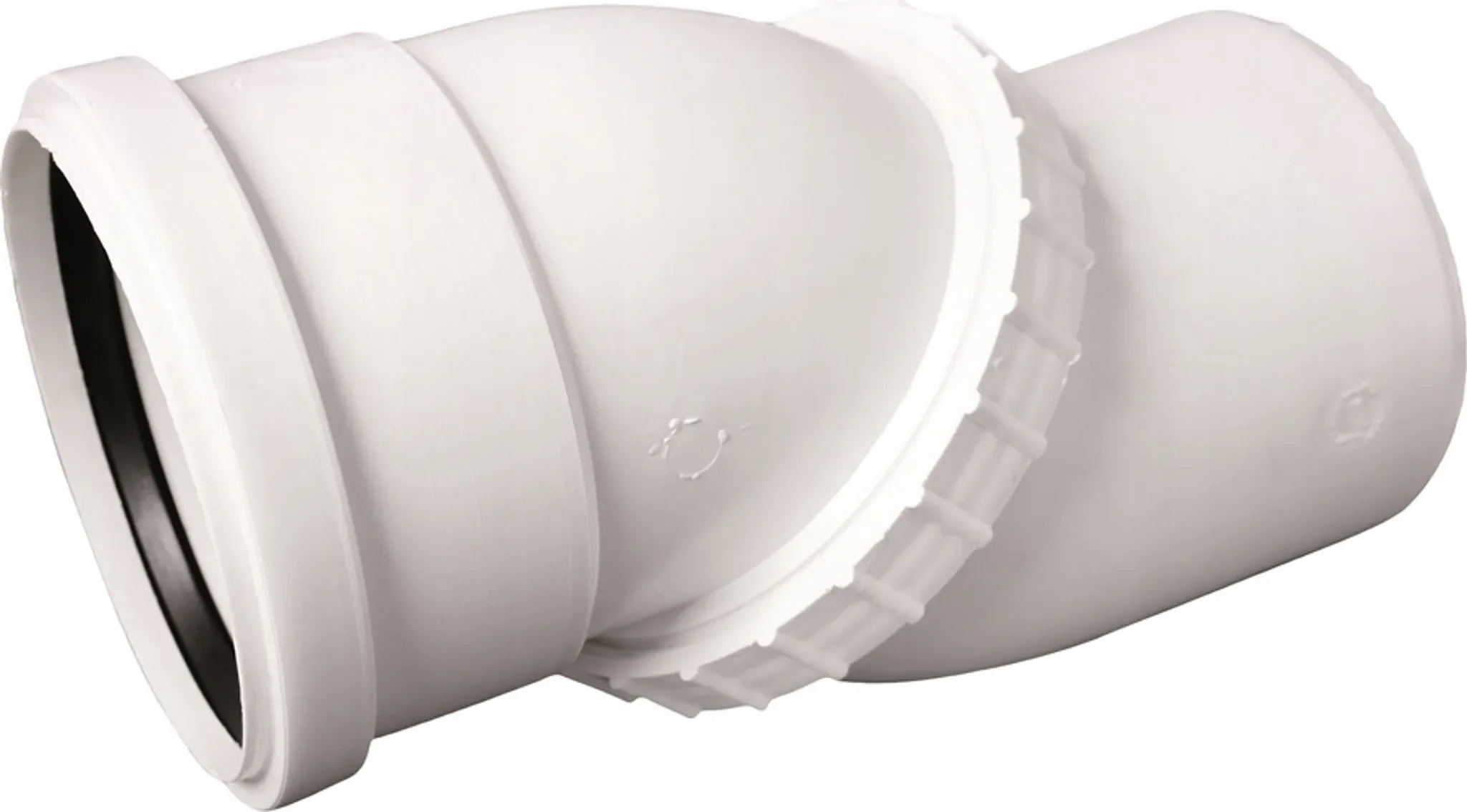 Universelles WC-Knie FI 110 – einstellbar, Weiß