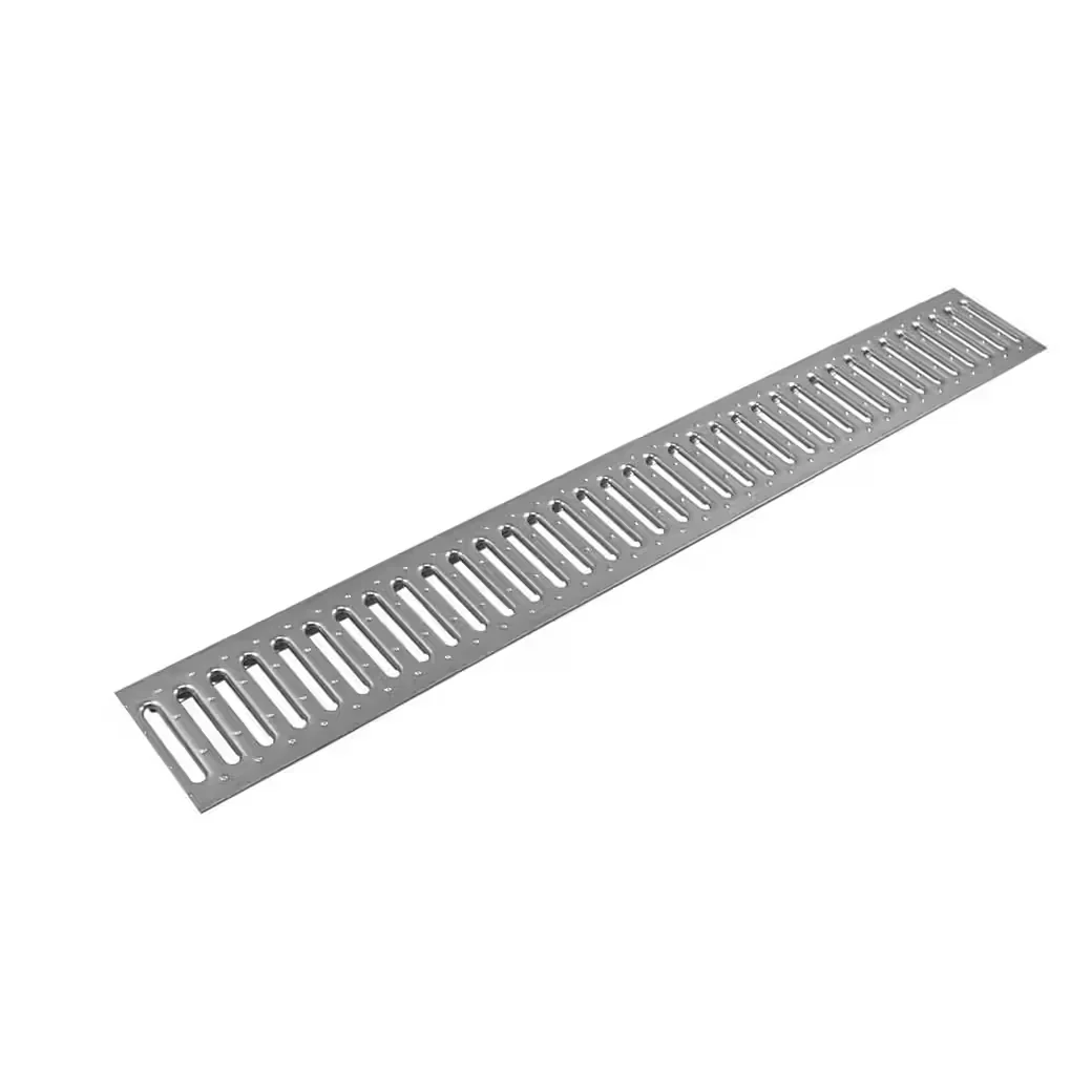 ACO Entwässerungsrinne Stegrost Stahl verzinkt 100 cm x 11,8 cm