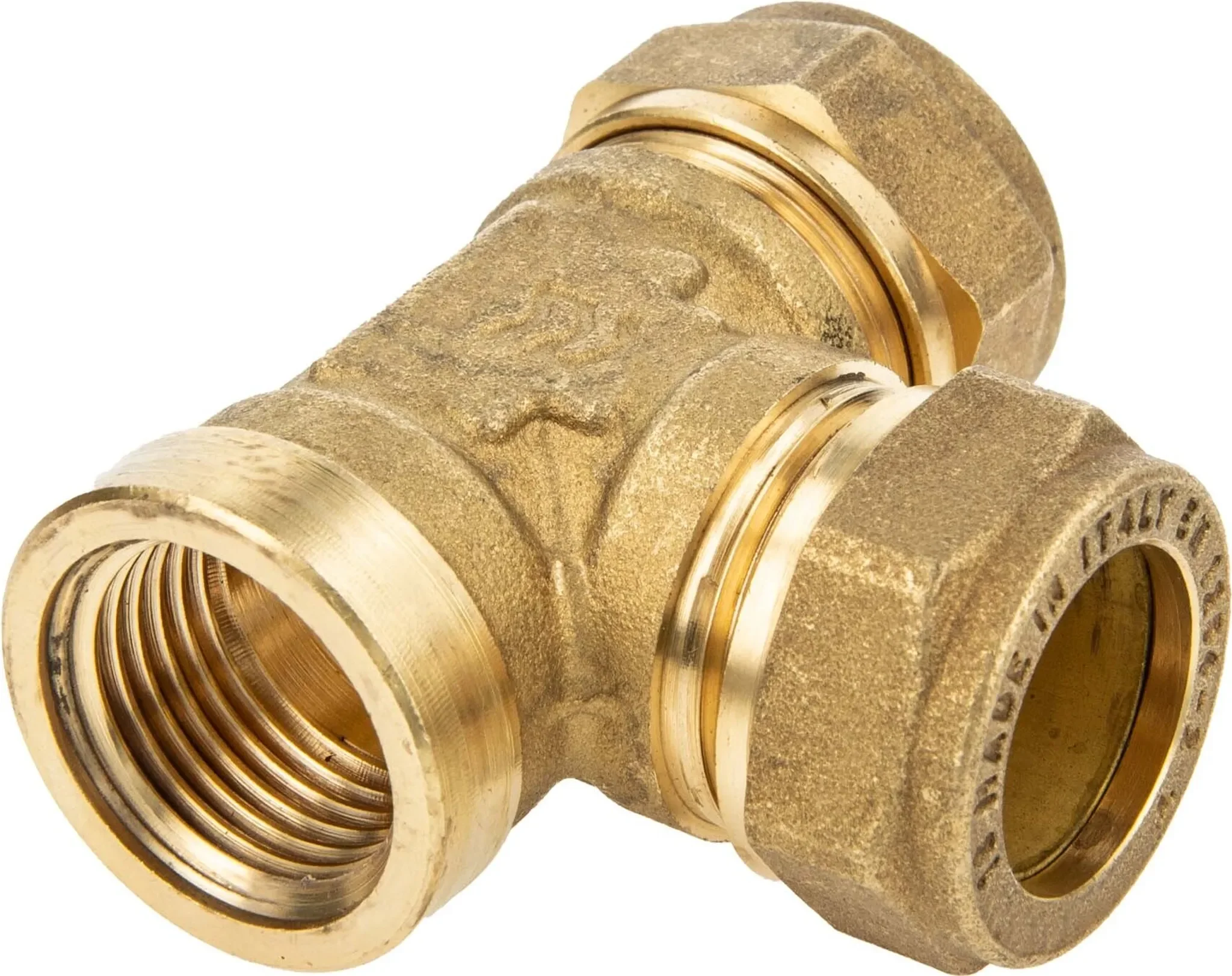 MS-Klemmringverbinder T-Stück mit Innengewinde – 1/2 × 22 × 22 mm